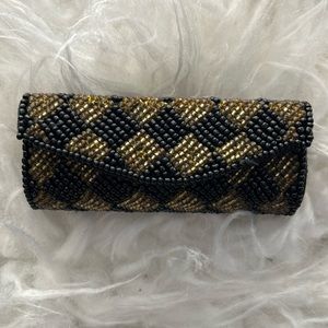 Lancôme beaded lipstick case with mirror